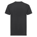 Black - Back - Fruit of the Loom Unisex Adult Super Premium Plain T-Shirt