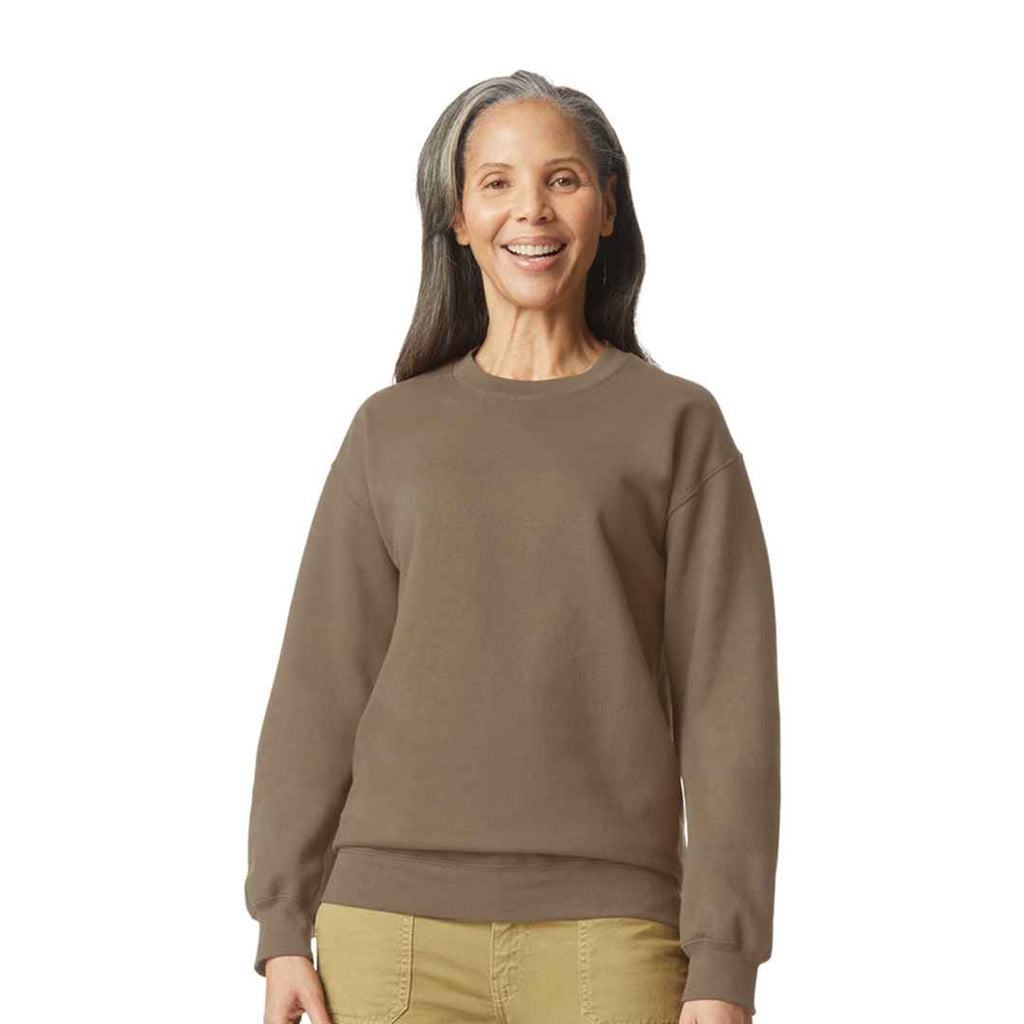 Brown Savana - Side - Gildan Mens Softstyle Plain Midweight Crew Neck Sweatshirt