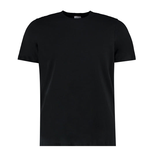Black - Front - Kustom Kit Mens Fashion Fit Cotton T-Shirt