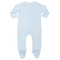 Pale Blue-White - Back - Larkwood Baby Contrast Sleepsuit