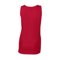 Cherry Red - Back - Gildan Womens-Ladies Softstyle Plain Tank Top