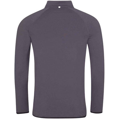 Charcoal-Jet Black - Back - AWDis Cool Mens Half Zip Sweat Top