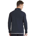 French Navy-Arctic White - Back - AWDis Cool Mens Half Zip Sweat Top