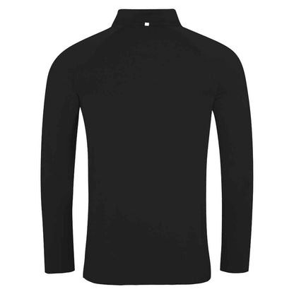 Jet Black-Arctic White - Back - AWDis Cool Mens Half Zip Sweat Top