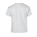 Ash - Back - Gildan Childrens-Kids Plain Cotton Heavy T-Shirt