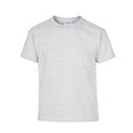 Ash - Front - Gildan Childrens-Kids Plain Cotton Heavy T-Shirt