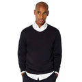 Navy - Side - Kustom Kit Mens Arundel Sweatshirt