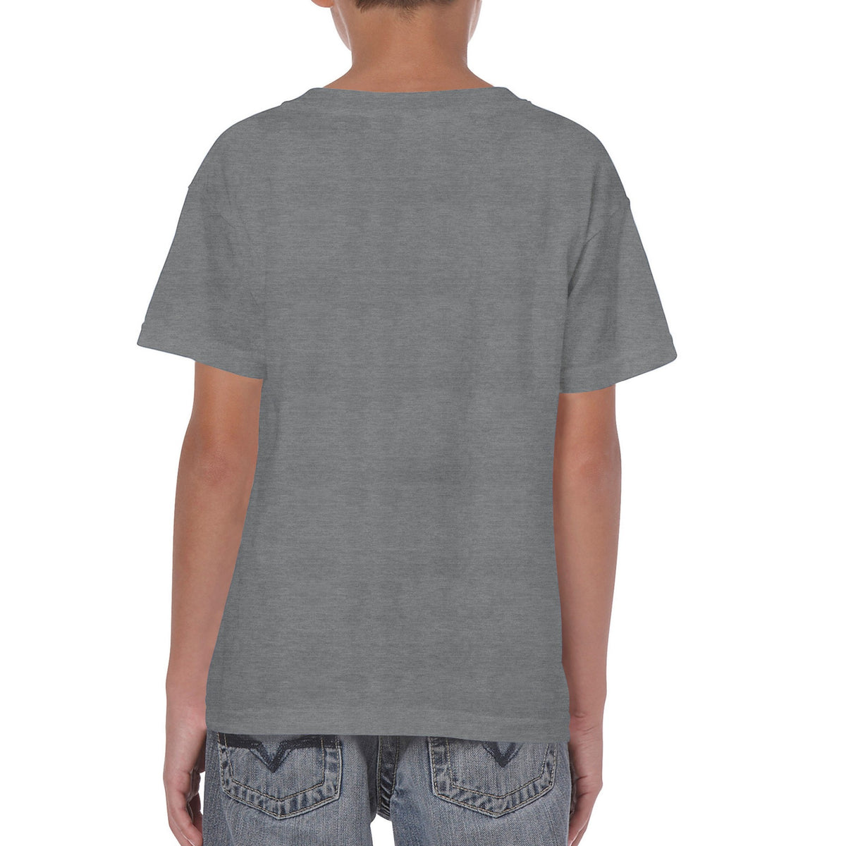 Gildan Kids Heavy Cotton T-Shirt - Unisex, Red, Size XS (Children's Basic Tee)