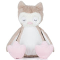 Light Brown - Front - Mumbles Owl Plush Toy