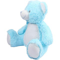 Blue - Side - Mumbles Bear Plush Toy