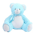 Blue - Front - Mumbles Bear Plush Toy