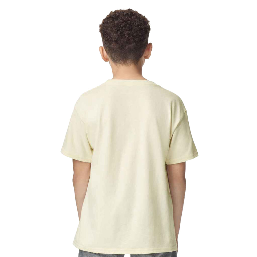 Off White - Back - Gildan Childrens-Kids Cotton Heavy T-Shirt