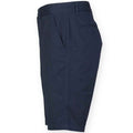 Navy - Side - Front Row Mens Chino Stretch Shorts