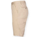 Stone - Side - Front Row Mens Chino Stretch Shorts