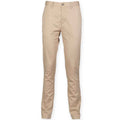 Stone - Front - Front Row Mens Stretch Chinos