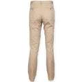 Stone - Back - Front Row Mens Stretch Chinos