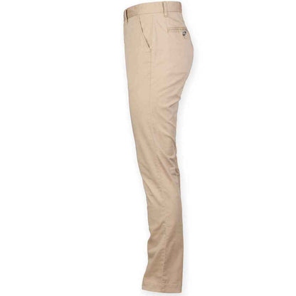 Stone - Side - Front Row Mens Stretch Chinos