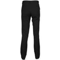 Black - Back - Front Row Mens Stretch Chinos