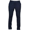 Navy - Front - Front Row Womens-Ladies Stretch Chinos