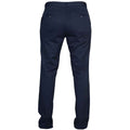 Navy - Back - Front Row Womens-Ladies Stretch Chinos