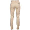Stone - Back - Front Row Womens-Ladies Stretch Chinos
