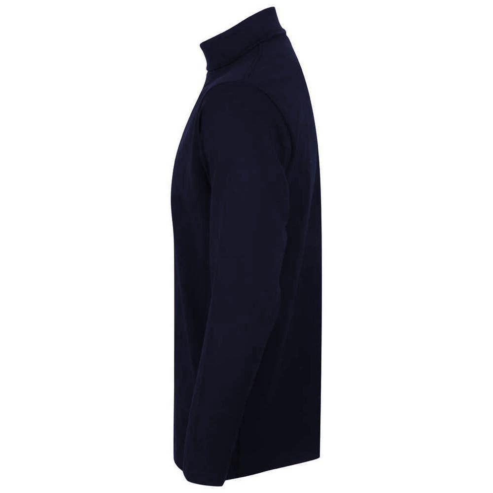 Navy - Back - Henbury Mens Roll Neck Long-Sleeved Top