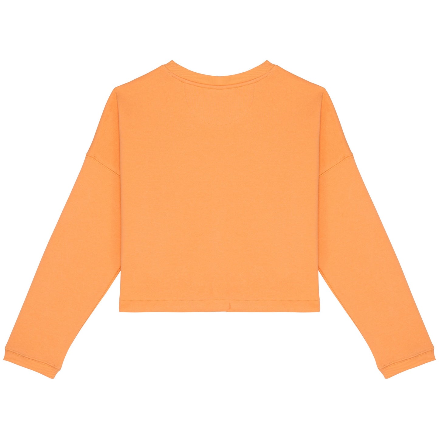 Apricot - Back - Native Spirit Womens-Ladies Oversized Crop Sweatshirt