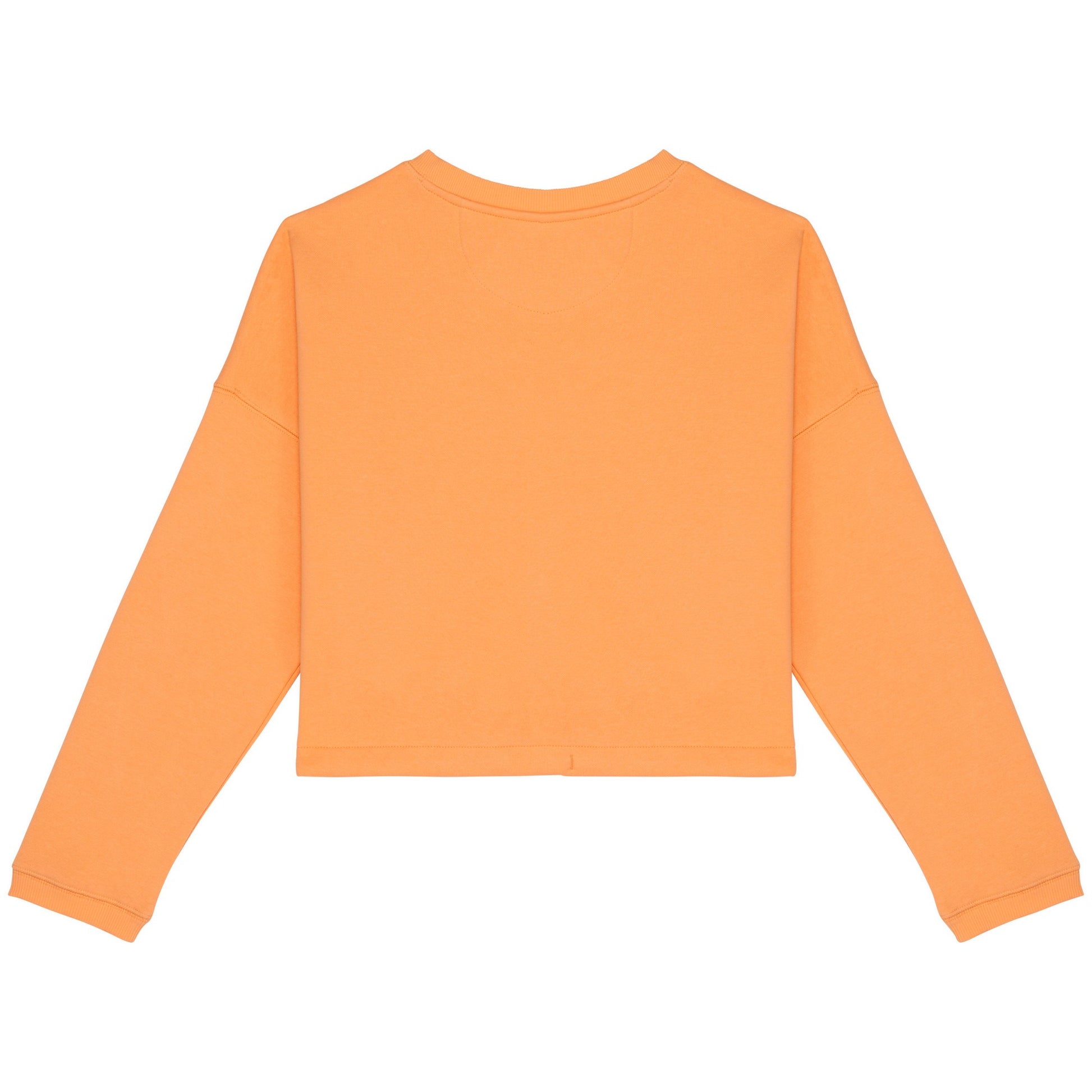 Apricot - Back - Native Spirit Womens-Ladies Oversized Crop Sweatshirt