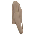 Wet Sand - Side - Native Spirit Womens-Ladies Oversized Crop Sweatshirt
