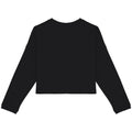 Black - Back - Native Spirit Womens-Ladies Oversized Crop Sweatshirt