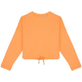 Apricot - Front - Native Spirit Womens-Ladies Oversized Crop Sweatshirt