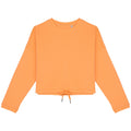 Apricot - Front - Native Spirit Womens-Ladies Oversized Crop Sweatshirt