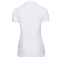 White - Back - Russell Womens-Ladies Pique Polo Shirt