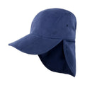 Navy - Front - Result Headwear Unisex Adult Legionnaires Foldable Baseball Cap