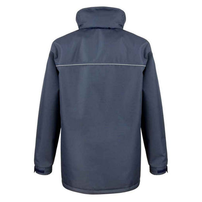 Navy - Back - WORK-GUARD by Result Mens Sabre Coat