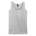 Sport Grey - Front - Gildan Womens-Ladies Softstyle Ringspun Cotton Tank Top