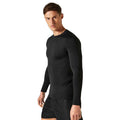 Black - Side - GAMEGEAR Mens Warmtex Long-Sleeved Base Layer Top