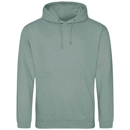 Dusty Green - Front - AWDis Cool Unisex Adult College Hoodie