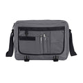 Graphite - Back - Bagbase Contrast Detail Messenger Bag