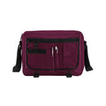 Burgundy - Back - Bagbase Contrast Detail Messenger Bag