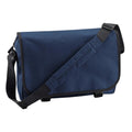 French Navy - Front - Bagbase Contrast Detail Messenger Bag