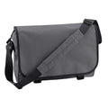 Graphite - Front - Bagbase Contrast Detail Messenger Bag