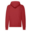 Red - Back - Fruit of the Loom Unisex Adult Lightweight Hooded Sweatshirt