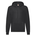 Black - Front - Fruit Of The Loom Unisex Adult Lightweight Hooded Sweatshirt