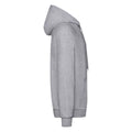 Heather Grey - Side - Fruit of the Loom Unisex Adult Lightweight Hooded Sweatshirt