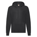 Black - Front - Fruit of the Loom Unisex Adult Lightweight Hooded Sweatshirt