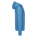 Azure - Side - Fruit of the Loom Unisex Adult Lightweight Hooded Sweatshirt