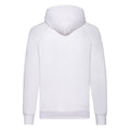 White - Back - Fruit of the Loom Unisex Adult Lightweight Hooded Sweatshirt