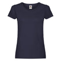 Deep Navy - Front - Fruit of the Loom Womens-Ladies Original Lady Fit T-Shirt