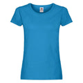 Azure - Front - Fruit of the Loom Womens-Ladies Original Lady Fit T-Shirt